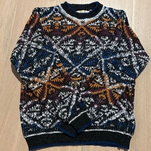 Vintage Adam Sloane Sweater for Men Size M Eclectic Grandpa ~ 90s ~ Hipster!